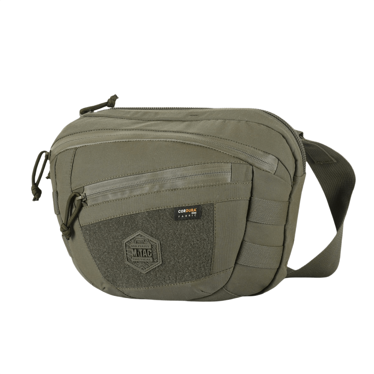 M-Tac Sphaera Hardsling Bag Large Elite med Velcro, kompakt taske i slidstærkt Cordura materiale med justerbar skulderrem og front Velcro-panel.