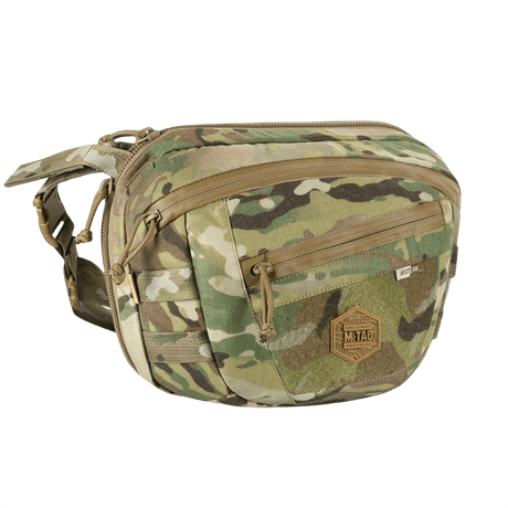 M-Tac Sphaera Hardsling Bag Large Elite med Velcro i Cordura-material med justerbar axelrem och Velcro-panel i kamouflagedesign.