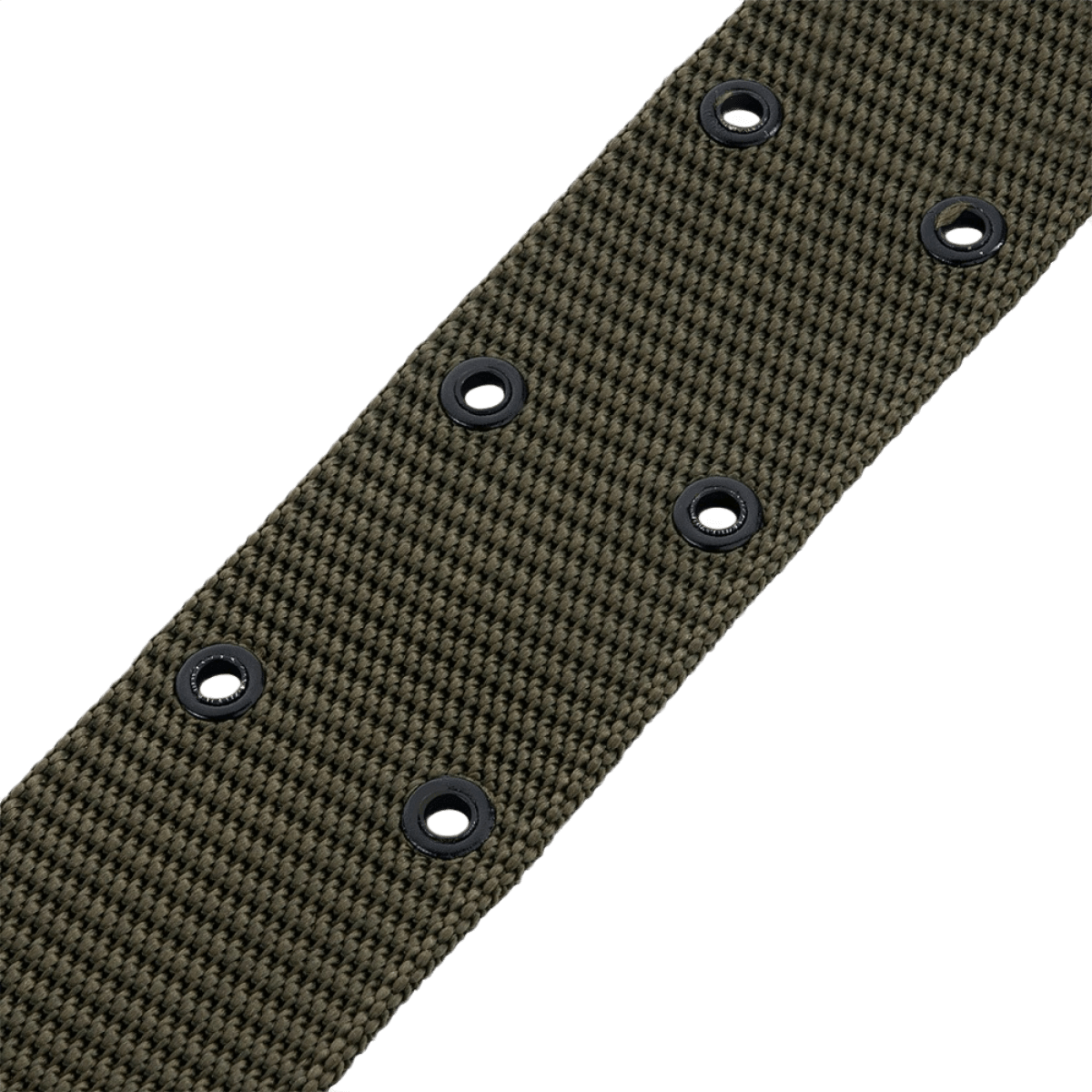 Detaljebillede af M-Tac Pistolbælte i nylon, inspireret af BSS/A.L.I.C.E.-systemet, ideelt til taktisk anvendelse eller daglig brug.