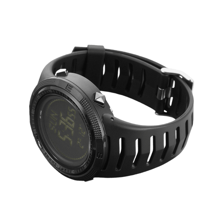 M-Tac Tactical Ur 2147, robust klocka med kompass, LED-bakgrundsbelysning och alarm, idealisk för utomhus- och taktisk användning.