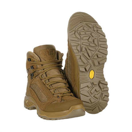 M-Tac Taktiska Demi-Season Stövlar Pro Line i brun med slitstarkt suede och Vibram-sula för maximal komfort och stabilitet.