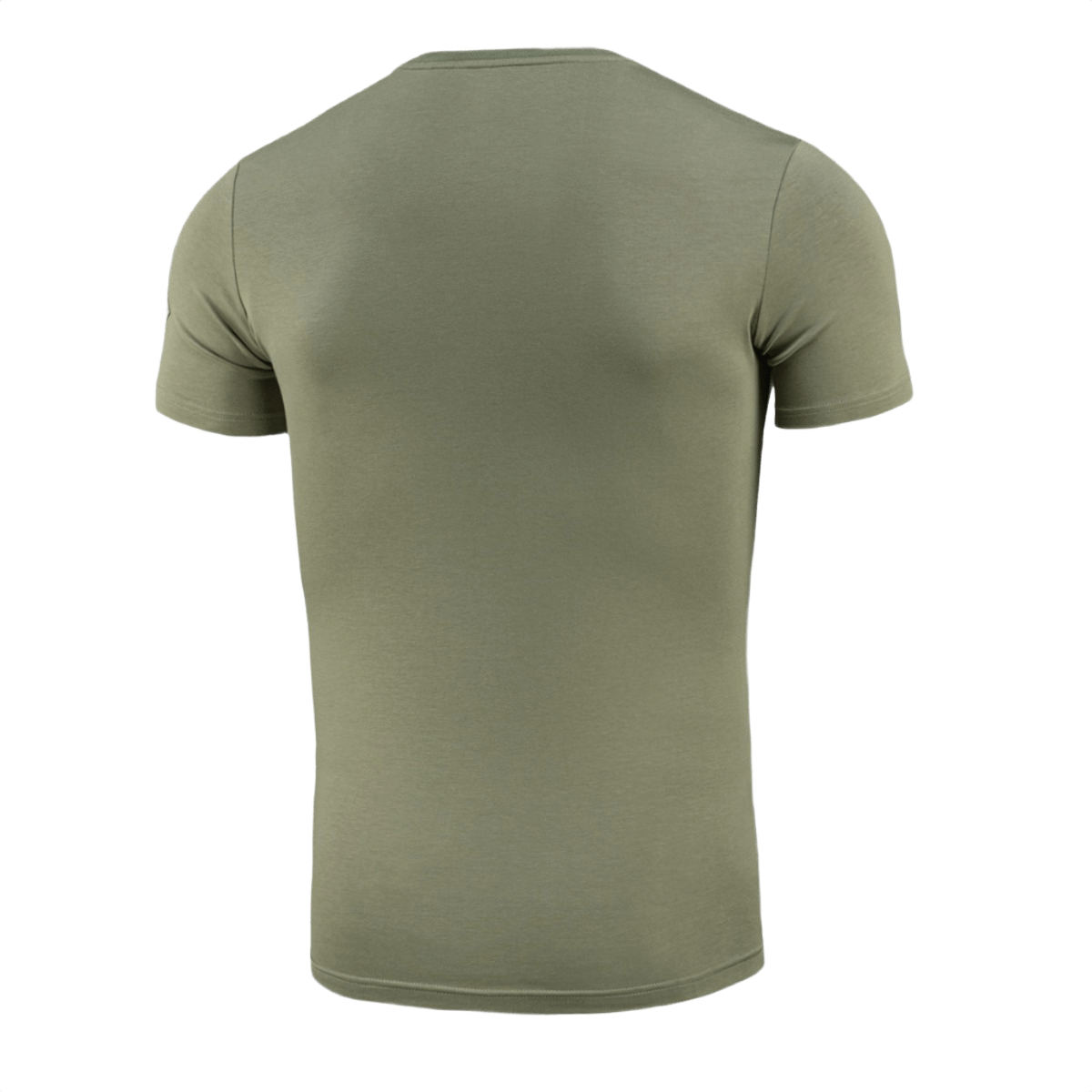 M-Tac T-Shirt Delivery Service, bagpå i militærgrøn, inspireret af Pin-Up-kulturen, med moderne, taktisk designstil og elastisk bomuldsblanding.