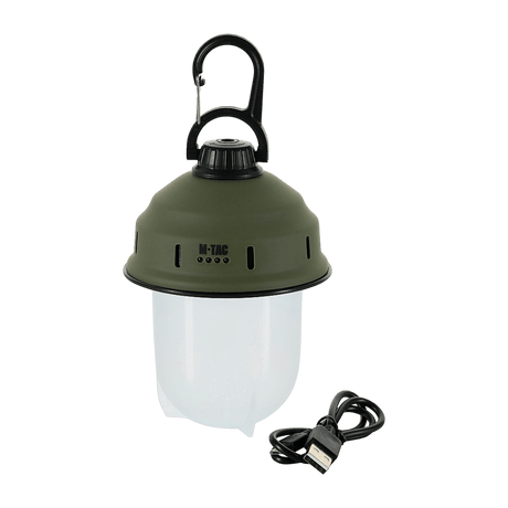 M-Tac Turist Hänglampa med retrodesign och modern LED-teknik, perfekt för camping, USB-laddning, LED-ljus, campinglykta.
