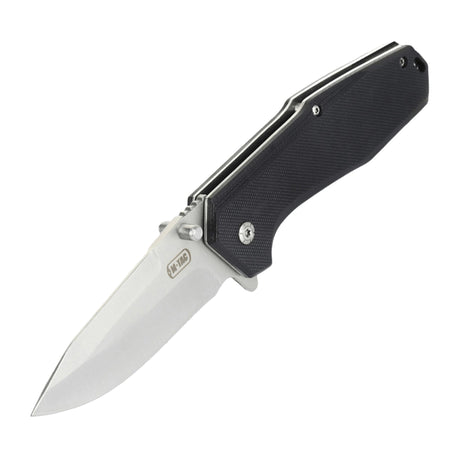 M-Tac Outdoor & Militär fällkniv - Type 5 med ultralätt design och klinga i kromat rostfritt stål, idealisk för EDC-utrustning.