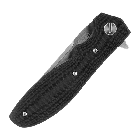 M-Tac Outdoor & Militär fällkniv - Type 6 med G10-komposithandtag och klinga i kromat rostfritt stål, idealisk för EDC-bruk.