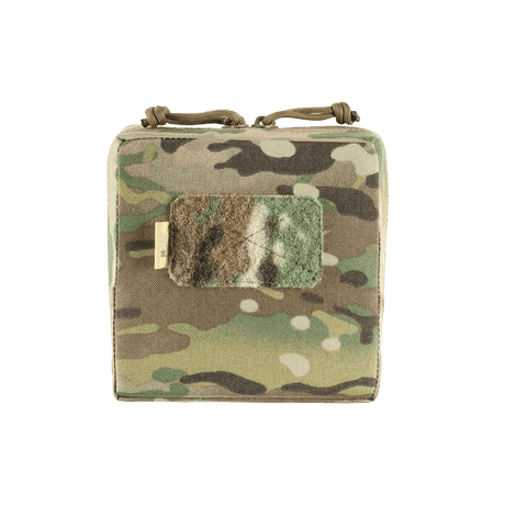 M-Tac Utilityväska Elite Small i camouflage med kraftigt nylon, velcrofält och dubbla dragkedjor, visad i galleri position 1.