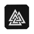 M-Tac Patch Valknut Laser Cut Odin symbol på svart bakgrund.