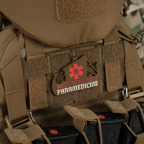 M-Tac Patch Viking Evac på militärryggsäck.