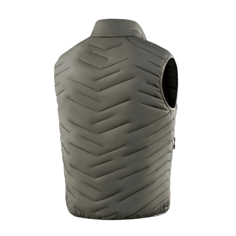 M-Tac Vytyaz Primaloft Vest bagside med synlige quiltede mønstre og vandafvisende nylonstof, ideel til overgangsvejr.