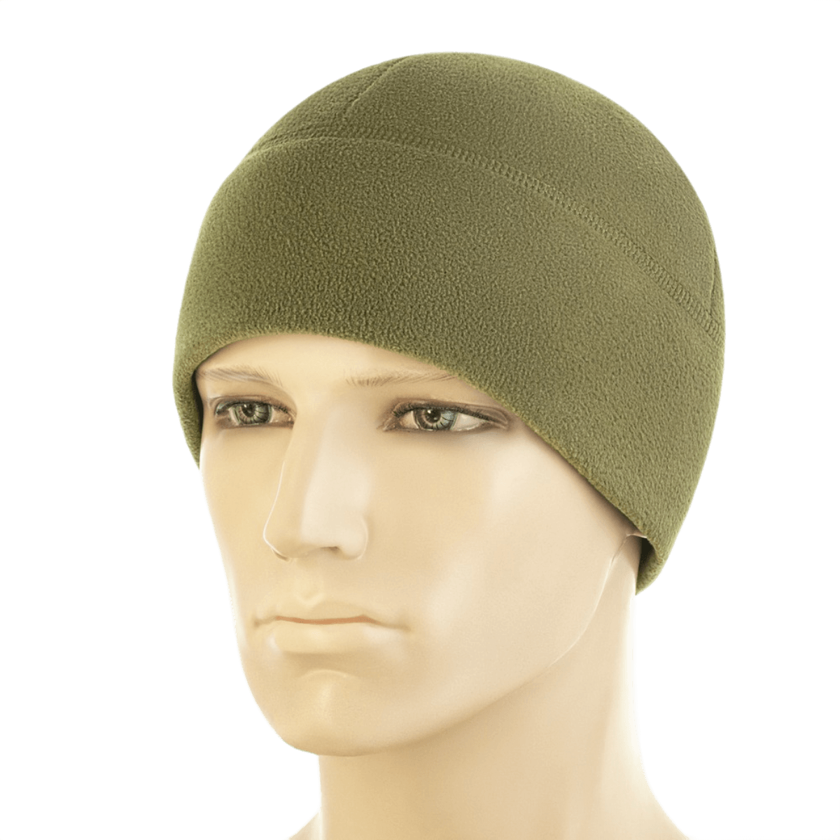 M-Tac Watch Cap Elite Fleece Beanie Hat Slimtex i olivengrøn farve til taktisk brug og friluftsliv. Varmt og slidstærkt design.