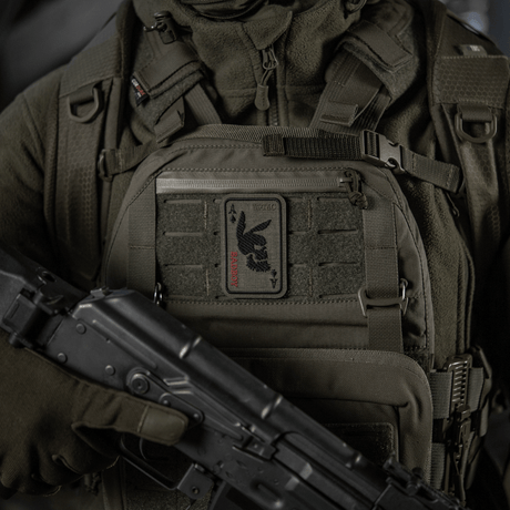 M-Tac Patch Bad Boy (Broderi) på jacka, broderad Cordura 500D, spader ess, kaninskranium, symboliserar mod och frihet, Velcro-fäste.