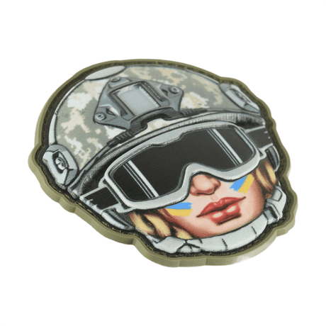 M-Tac Patch Emoji #49 med 3D-effekt och Velcro. Rolig PVC-morale patch för kläder eller utrustning. Storlek 6.5x6.5 cm.