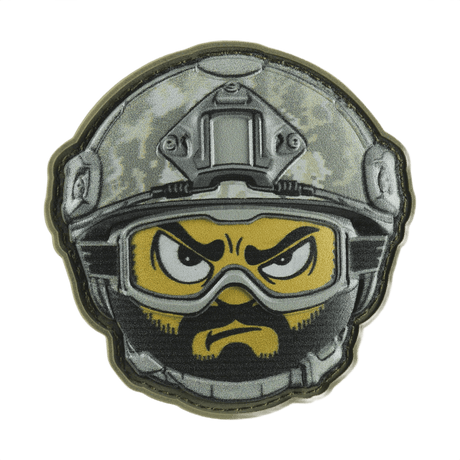 M-Tac Patch Emoji #21 med 3D-effekt, PVC-material och Velcro-fäste, perfekt för taktisk användning på kläder eller utrustning.