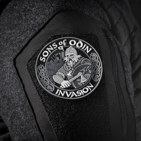 M-Tac Patch Sons of Odin 3D Velcro på uniform med realistisk viking 3D-design, diameter 80 mm, PVC/rubber-material