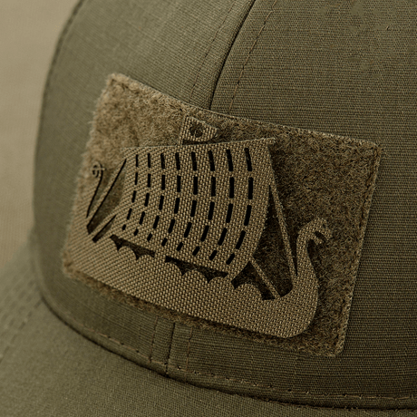 M-Tac Patch Drakkar Laser Cut – drakkar med drakskeppsdesign, passar för taktisk utrustning, väska eller uniform, tillverkad i Cordura 500D med Velcro-fäste.