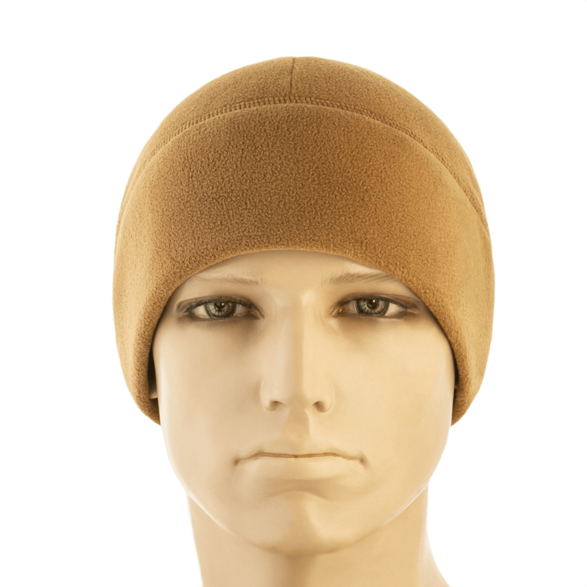 M-Tac Watch Cap Elite Fleece Beanie Hat Slimtex i brun, varm og let til taktisk brug og vinteraktiviteter, slidstærk og hurtigtørrende.