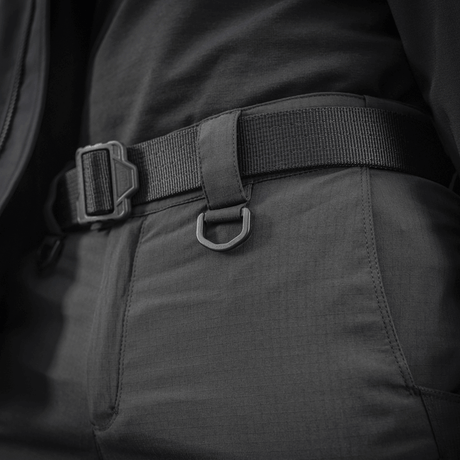M-Tac Bukser Aggressor Summer Flex i let Rip-Stop nylon med sort bælte, ideelle sommerbukser til komfort og åndbarhed.