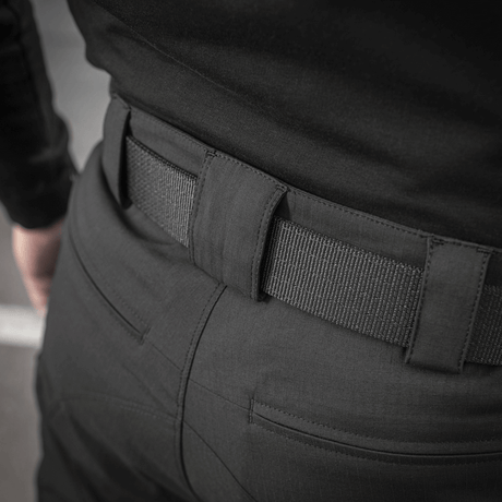 M-Tac Bukser Aggressor Summer Flex i let Rip-Stop stof, designet til komfort og holdbarhed i varmt vejr, vist med bælte.