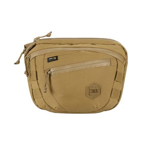 M-Tac Sphaera Hardsling Bag Large Elite med Velcro i Hex Cordura, kompakt med MOLLE-system, justerbar axelrem och slitstarka material.