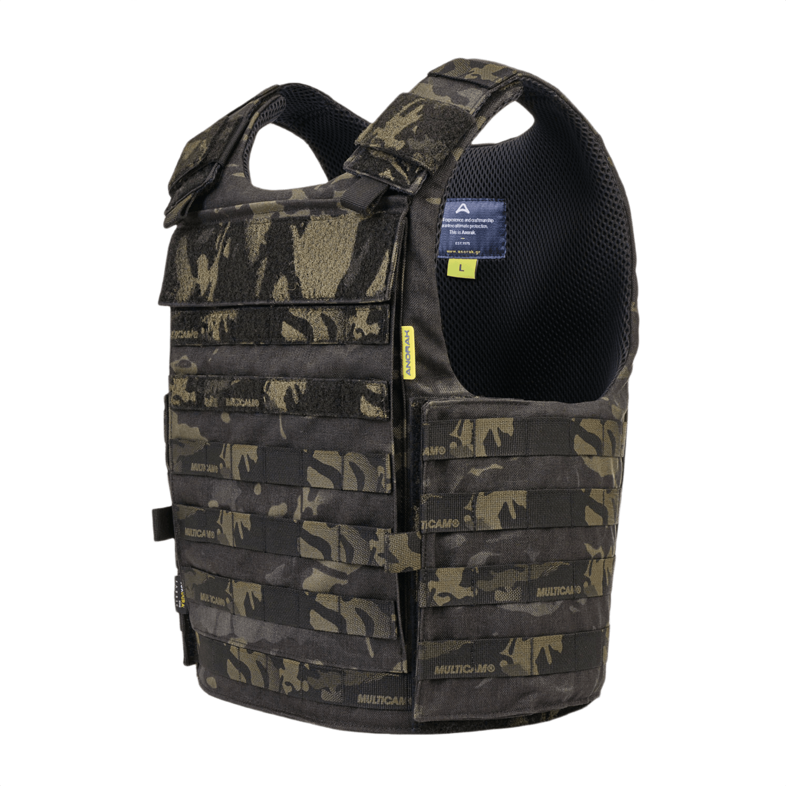 Anorak Niobium® Tactical III MultiCam® Stik & Skudsikker Vest, multi-trussel kropspanservest i camouflage design