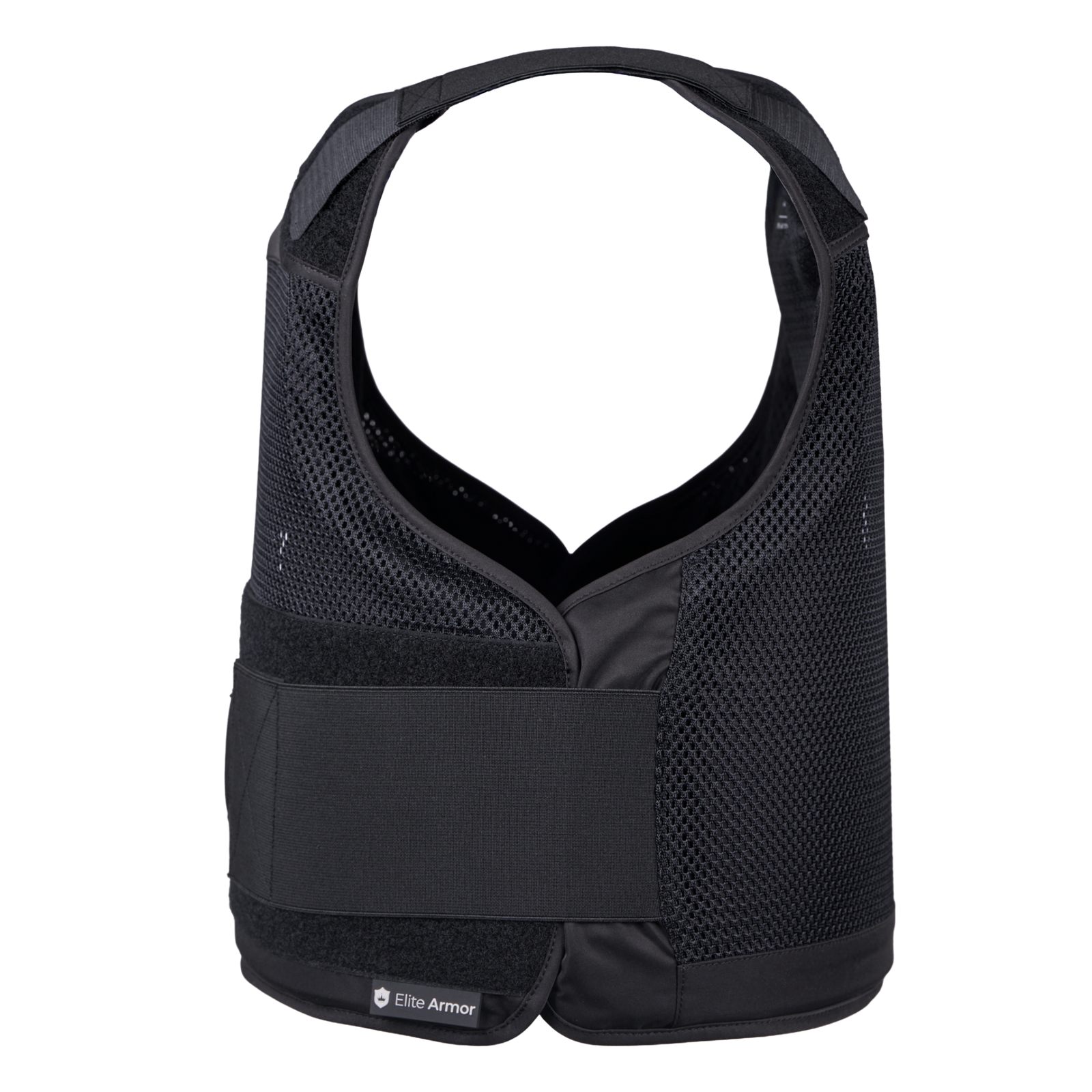Elite Armor RX2 skudsikker vest - set fra siden med fokus på velcro lukningen