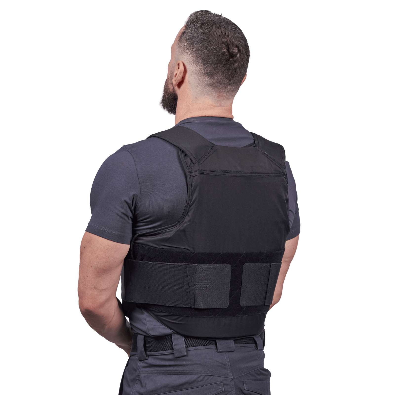 EA Xtreme løst cover sort i galleri position 1 med funktionelt slidstærkt materiale til NIJ-certificeret kropsbeskyttelse for professionelle brugere