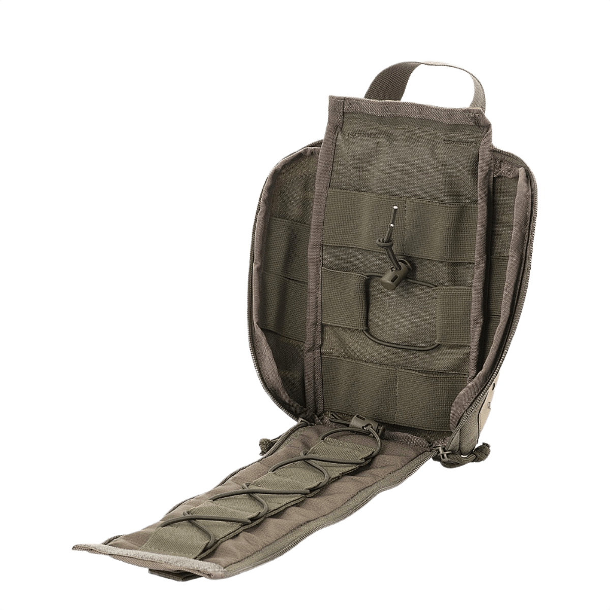 M-Tac Medical Pouch Elite Rip Off taktisk førstehjælpstaske med elastiske stropper, åben for nem adgang til medicinsk udstyr