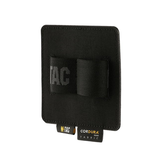 M-Tac Double Mag Pouch Hook Backed Magazine i sort design set bagfra med Velcro-fastgørelse til taktisk brug.