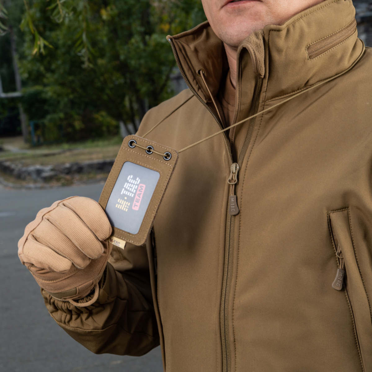 M-Tac taktisk ID-korthållare med snöre