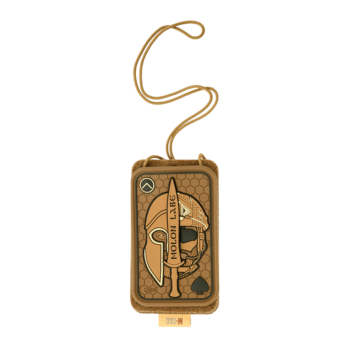 M-Tac Taktisk ID-kortholder med Snøre i robust Cordura med klart panel, velcromuligheder og militær design.