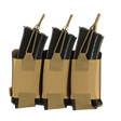 M‑Tac Elastisk Triple Magazine Pouch Elite i beige, holder tre magasiner, designet til sikker opbevaring og hurtig adgang i felten.