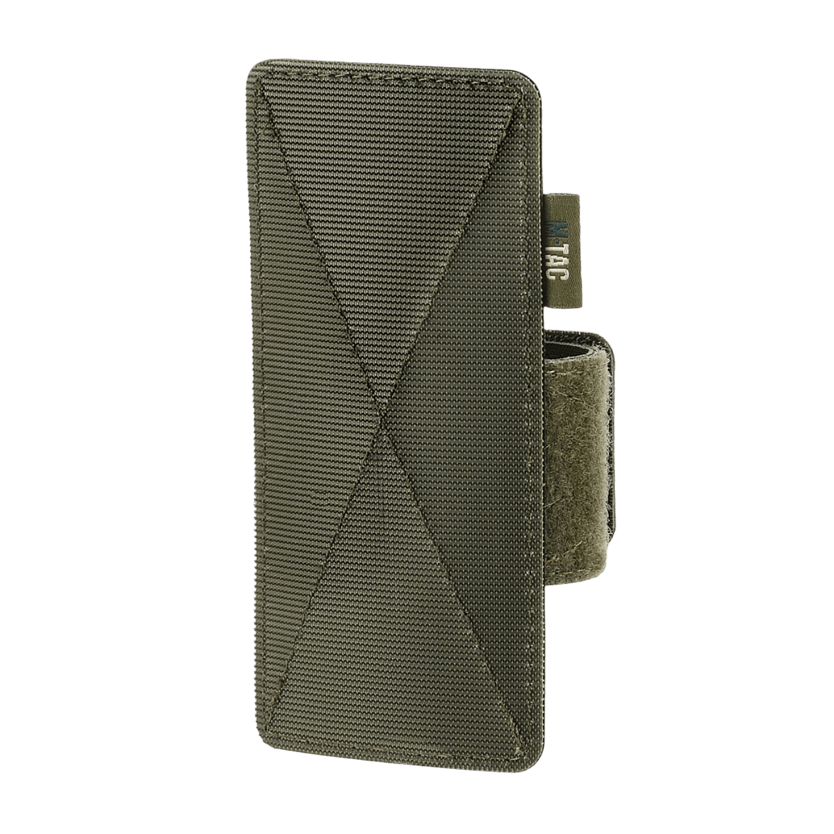 M-Tac Hylster-Insert Light i grøn, designet til taktiske tasker med justerbar velcrostrop til pistoler, velegnet til skjult bæring.