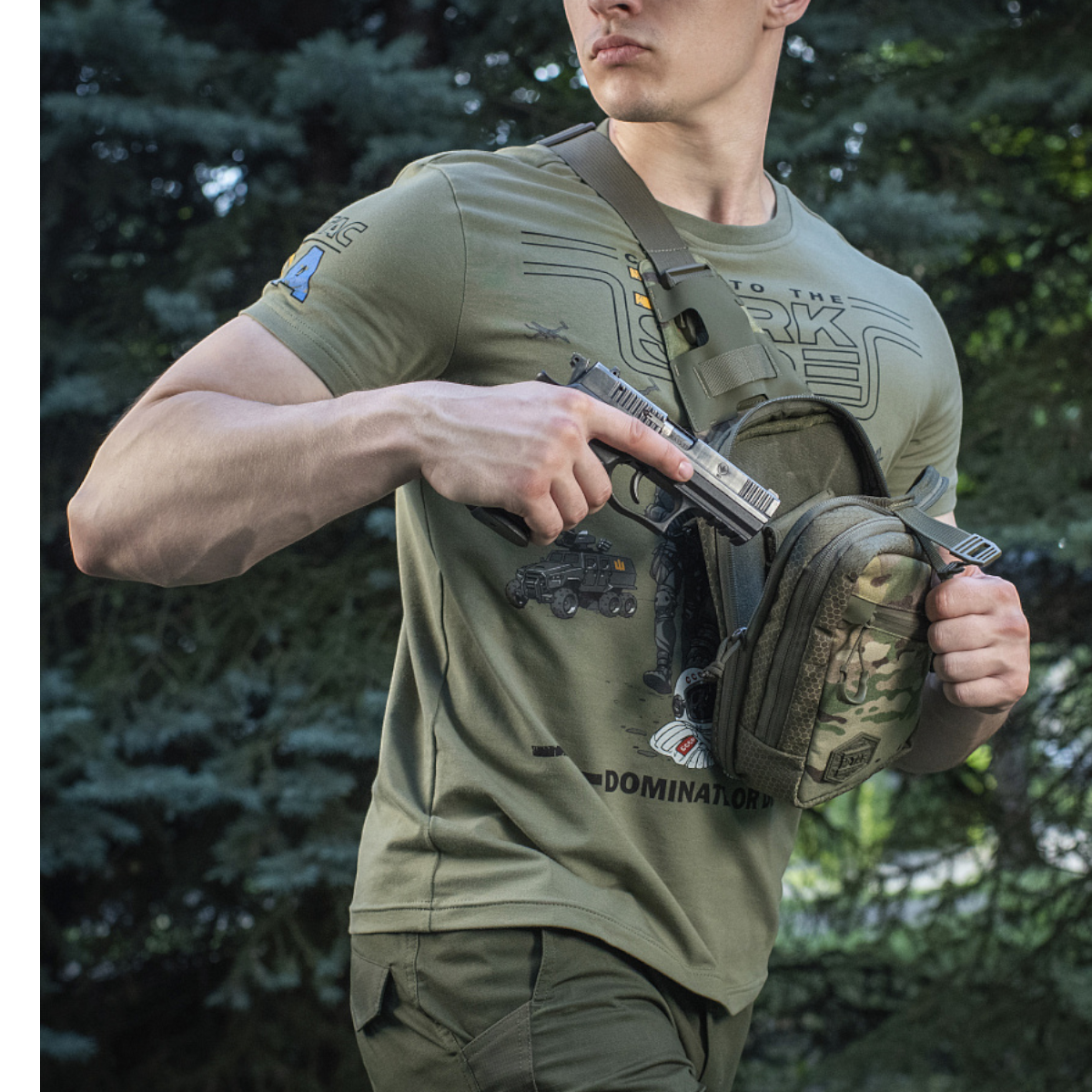 M-Tac Sling Pistoltaske Elite Hex