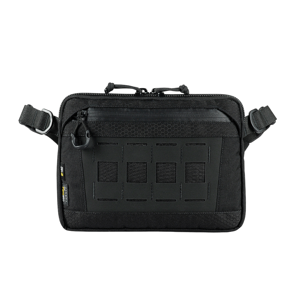 M-Tac Admin Taske Elite i slidstærkt Cordura-materiale med justerbar skulderrem, robuste lynlåse og stilfuldt design.