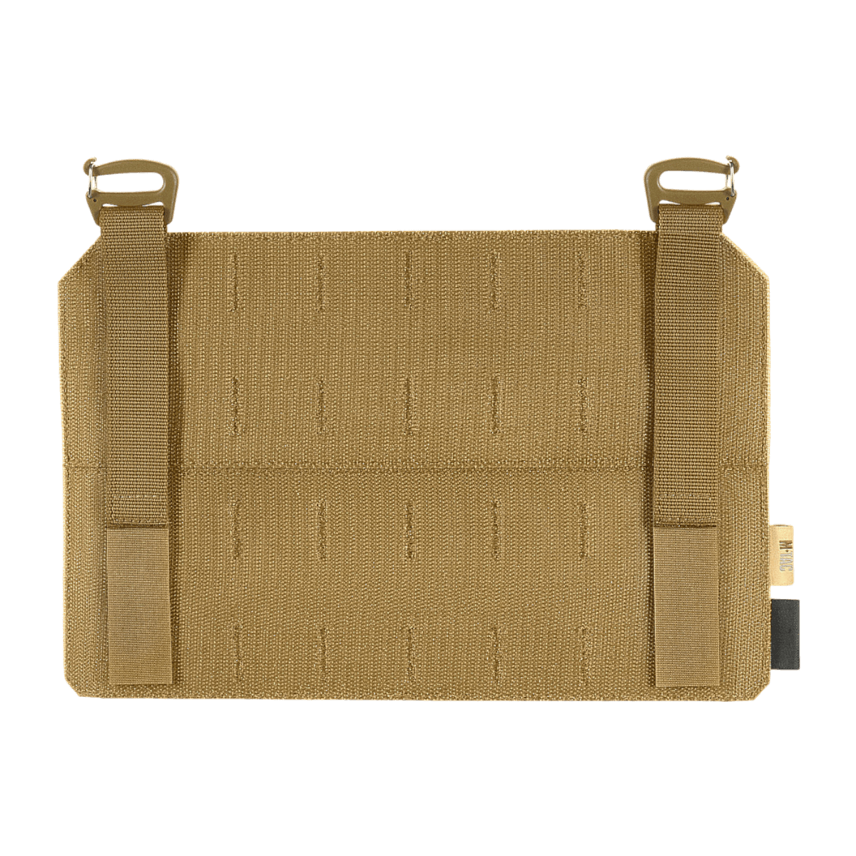 M-Tac Frontpanel til Plate Carrier Cuirass QRS XL i slidstærk Cordura 500D med MOLLE-system, Woojin-kroge og Velcro.