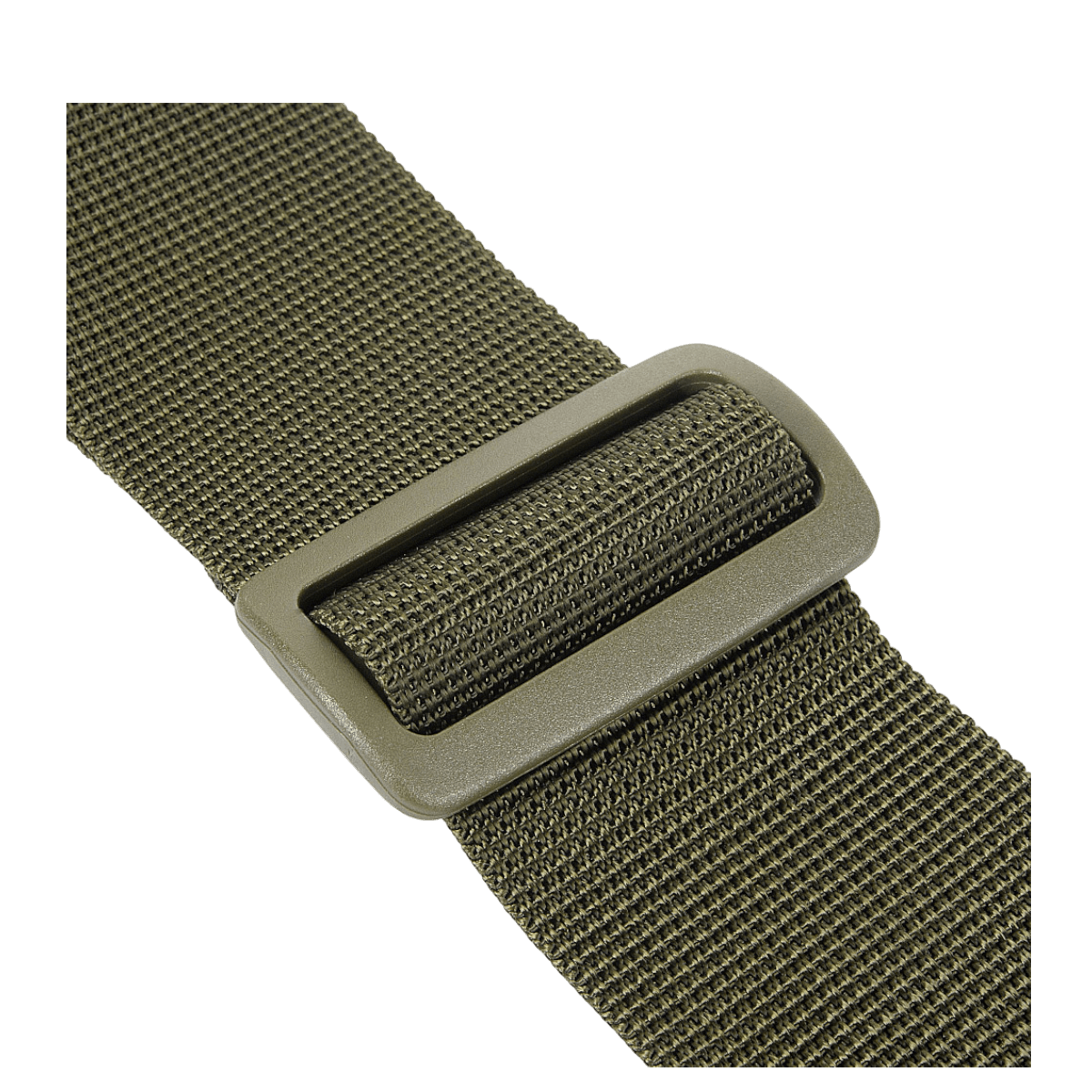 Detaljebillede af M-Tac Våbenbælte Single Point lavet af kvalitets Texcel-rem med justerbar længde og quick-drop system.