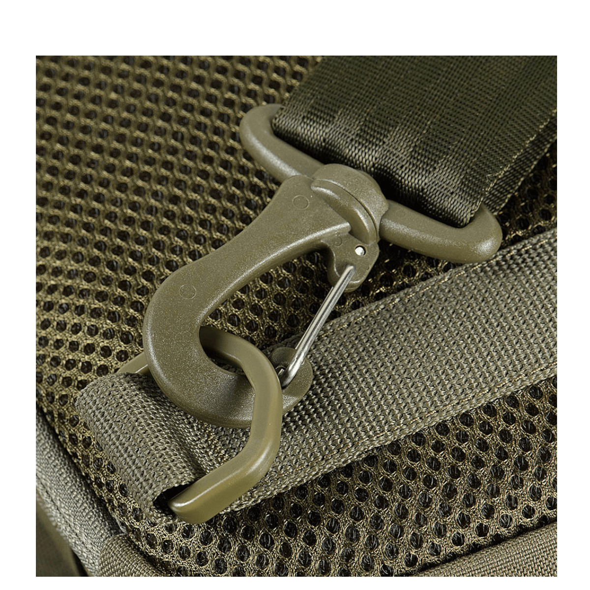 Detaljebillede af M-Tac Cross Taske Slim Elite Hex med holdbar YKK spænde og Cordura Hex stof