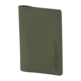 M‑Tac Pascover i grøn polymer, beskytter pas mod skader med "Passport" tryk og rum til kort.