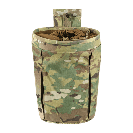 M‑Tac Magasinsæk Dump Pouch Lite Elite i camouflage med hurtigt lukningssystem og MOLLE kompatibilitet.
