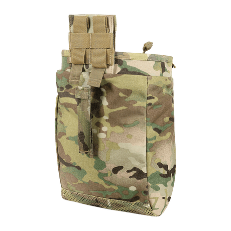 M‑Tac Magasinsæk Dump Pouch Lite Elite i camouflagedesign med quick-pull system, holdbar Cordura 500D materiale, monteres på MOLLE eller bælte.