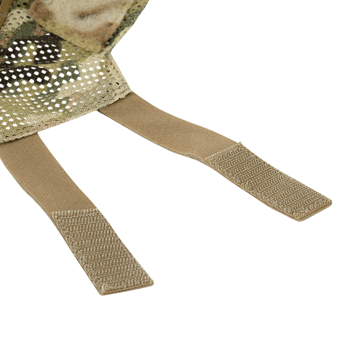 M‑Tac Hjelmcover Shroud Elite med MULTICAM camo design og straps til ekstra kamuflage. Passer til TOR-D hjelme. Cordura 500D materiale.