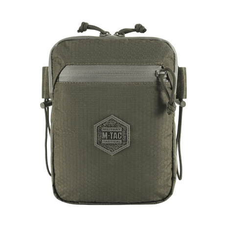 M‑Tac Pocket Bag Elite HEX in green with durable YKK zippers, ideal for EDC gear, keys, tools or documents.