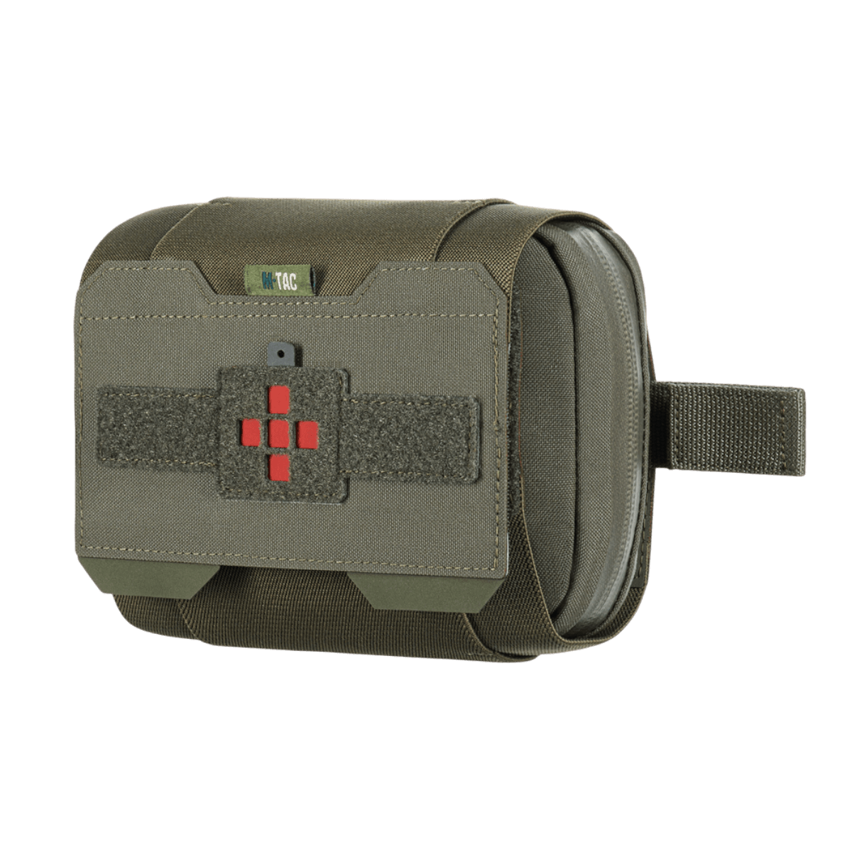 M-Tac Horisontal Medic Lomme Large Elite i slidstærk Cordura 500D, ideel til førstehjælp, med base og organizer til IFAK.