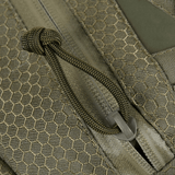 Nærbillede af M-Tac Tablet Bag Laser Cut Hex med lynlåstræk og Cordura Hex materiale i closeup.
