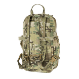 M-Tac STURM Elite Rygsæk i camouflagemønster, taktisk 15 liters rygsæk med holdbart Cordura materiale og MOLLE system.