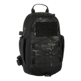 M-Tac STURM Elite Rygsæk med MOLLE Laser Cut og elastiske sidelommer, taktisk rygsæk i Cordura materiale, 15 liter, sort design.