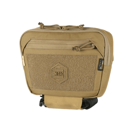 M-Tac Large Elite Gen.II Skuldertaske i Cordura 500D med tre hovedrum og front Velcro-panel til taktisk brug og daglig transport.