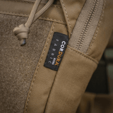 Detalje af M-Tac Large Elite Gen.II Skuldertaske fremstillet af Cordura 500D materiale, viser slidstærk kvalitet.