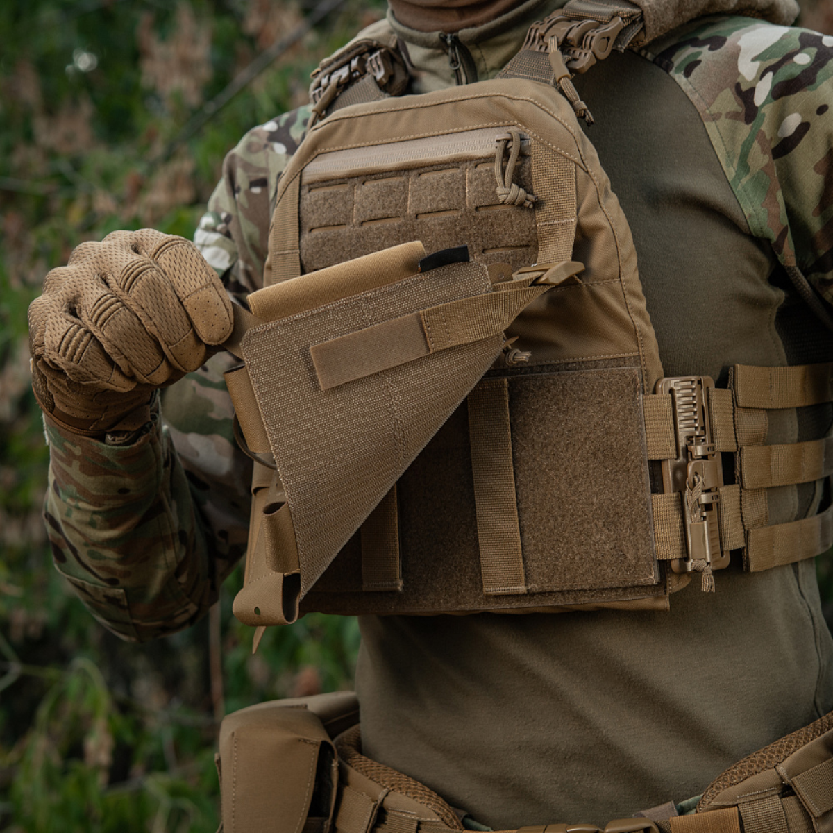 M-Tac Frontpanel til Cuirass QRS Pladebærer Tre Magasiner