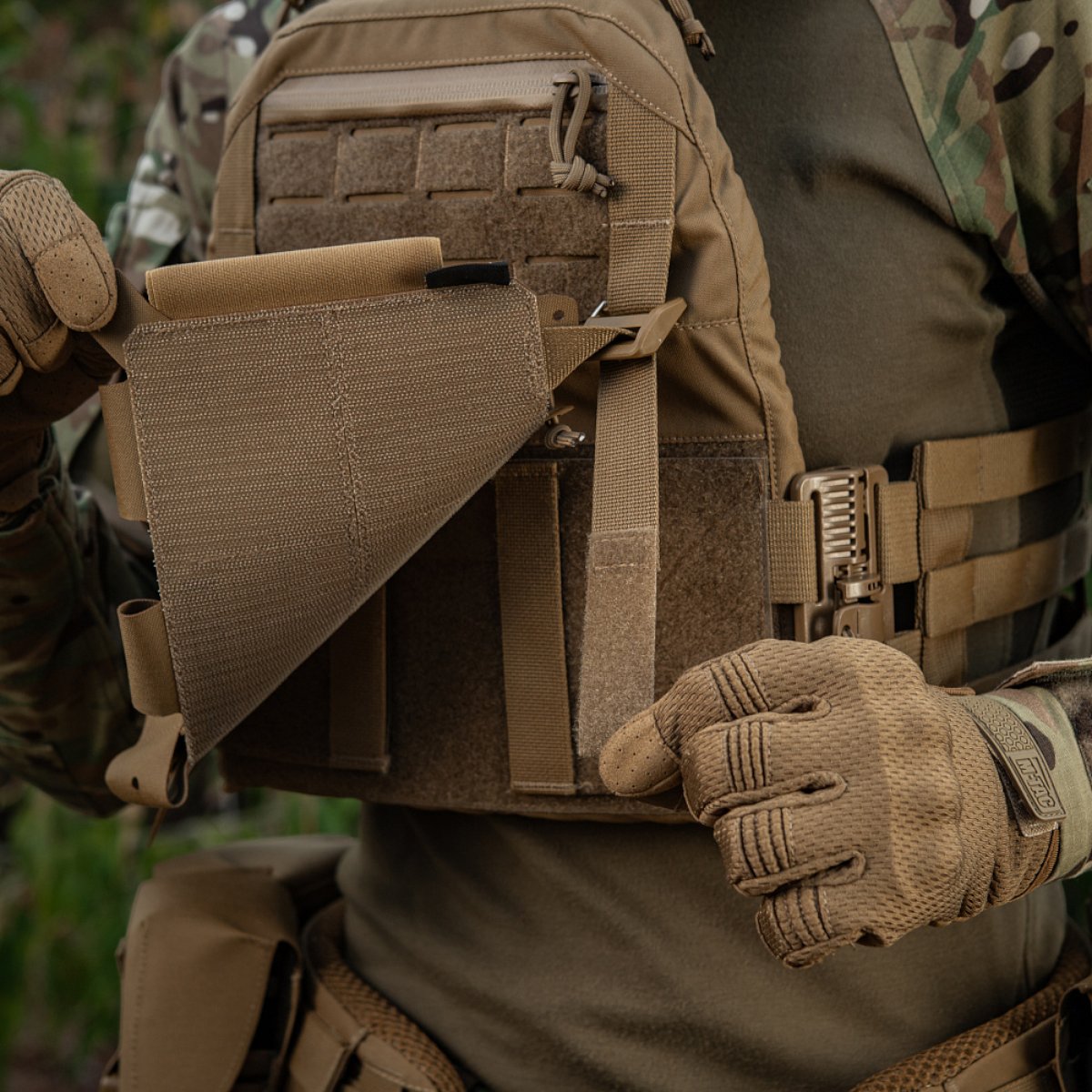 M-Tac Frontpanel til Cuirass QRS Pladebærer Tre Magasiner